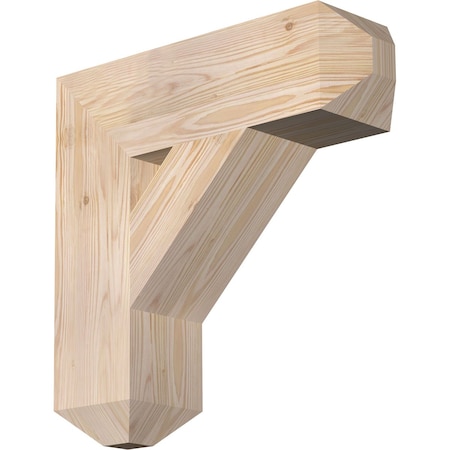 Ekena Millwork Traditional Craftsman Smooth Bracket, Douglas Fir, 5 1/2"W x 20"D x 20"H BKT06X20X20TRA04SDF